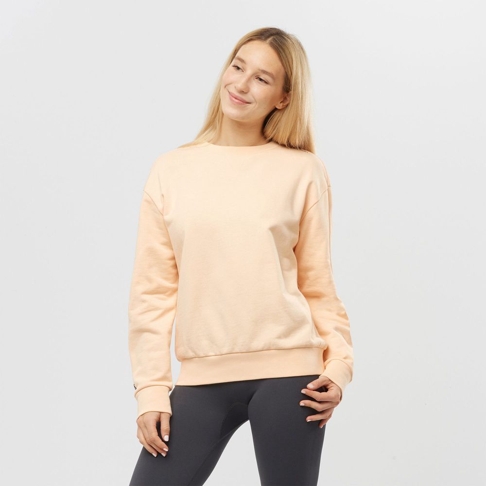 SALOMON OUTLIFE SUMMER Philippines - Women's Pullover - Beige | 809657-PLQ
